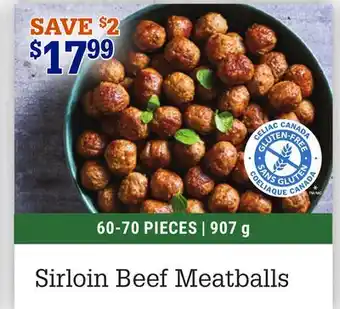 M & M Food Market Sirloin beef meatballs offer