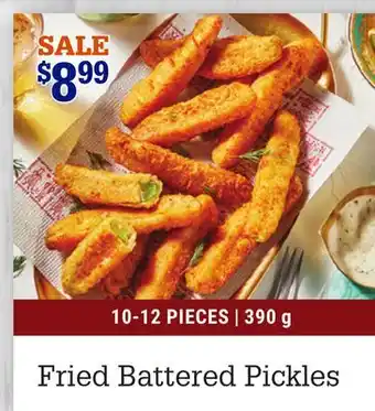 M & M Food Market Fried battered pickles offer