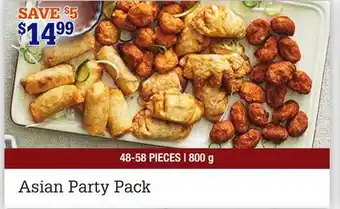 M & M Food Market Asian party pack offer