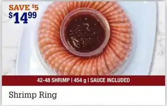 M & M Food Market Shrimp ring offer