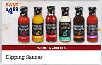 M & M Food Market Dipping sauces offer