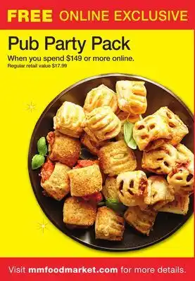 M & M Food Market Pub party pack offer