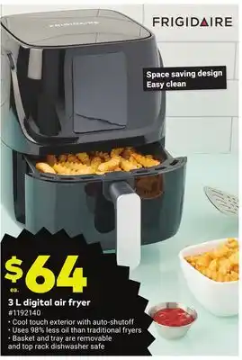 Giant Tiger Frigidaire 3 l digital air fryer offer