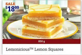 M & M Food Market Lemonicioustm lemon squares offer