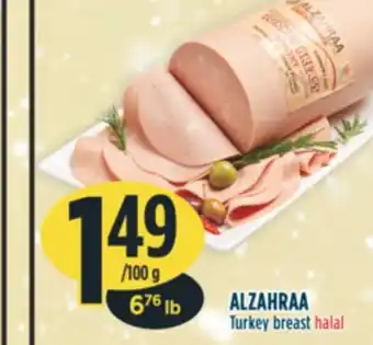 Marché Adonis Alzahraa turkey breast halal offer