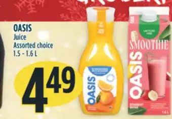 Marché Adonis Oasis juice offer