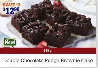 M & M Food Market Double chocolate fudge brownie cake offer
