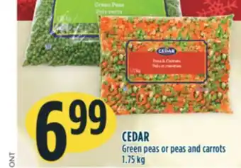 Marché Adonis Cedar green peas or peas and carrots offer
