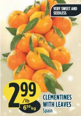 Marché Adonis Clementines with leaves offer