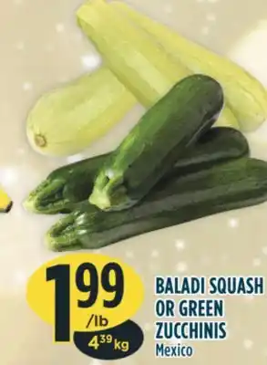 Marché Adonis Baladi squash or green zucchinis offer