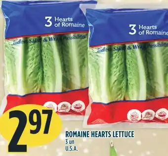 Marché Adonis Romaine hearts lettuce offer