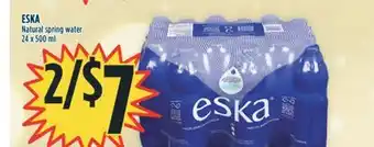 Marché Adonis Eska natural spring water offer