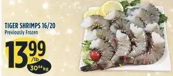 Marché Adonis Tiger shrimps 16/20 offer