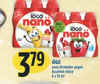 Marché Adonis Iögo nano drinkable yogurt offer