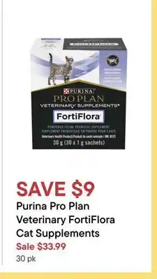 Petvalu Purina pro plan veterinary fortiflora cat supplements offer