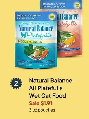 Petvalu Natural balance all platefulls wet cat food offer