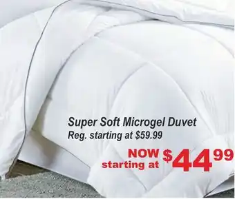 Super soft microgel duvet