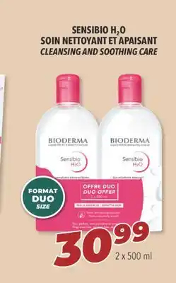 Familiprix Bioderma sensibio h2o soin nettoyant et apaisant cleansing and soothing care offer