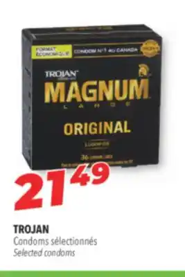 Familiprix Trojan selected condoms offer