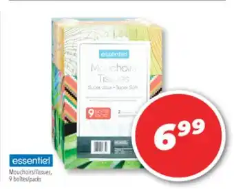Familiprix Essential tissues, 9 /packs offer