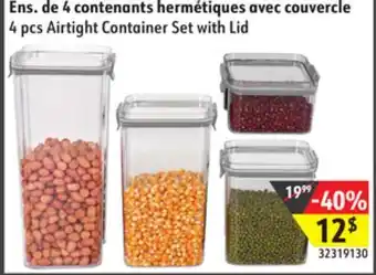 Sushi Shop 4 pcs airtight container set with lid offer