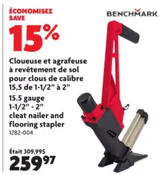 Home Hardware 15.5 gauge 1-1/2 - 2 cleat nailer and flooring stapler offer