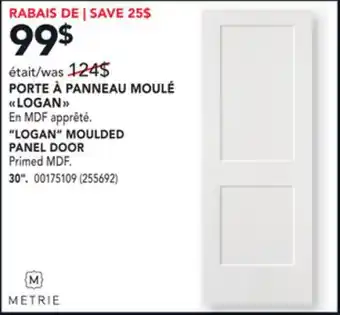 RONA 30 logan moulded panel door offer