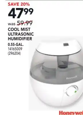 RONA Honeywell cool mist ultrasonic humidifier offer