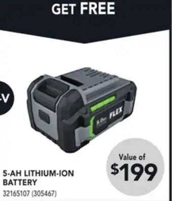 RONA 5-ah lithium-ion battery offer