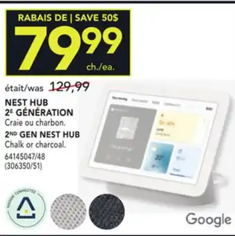 RONA Google 2nd gen nest hub offer