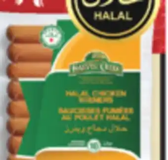 Marché Adonis Harvest creek saucisses au poulet bbq halal offer