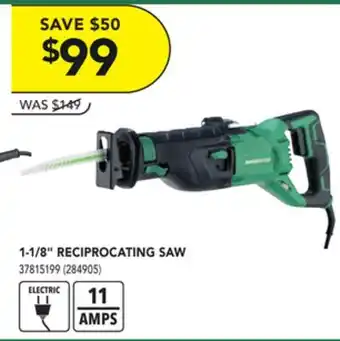 Réno Dépôt Metabo hpt 1-1/8 reciprocating saw offer