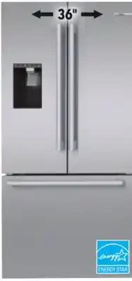 Réno Dépôt Bosch 26 cu. ft. refrigerator offer