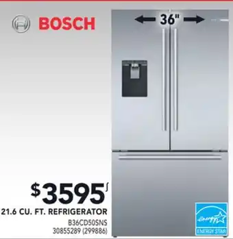 Réno Dépôt Bosch 21.6 cu. ft. refrigerator offer