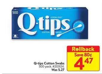 Walmart Q-tips cotton swabs offer