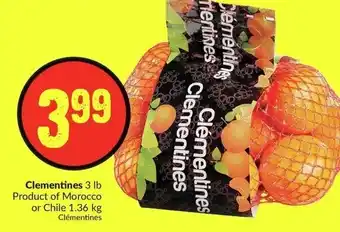 FreshCo Clementines 3 lb offer
