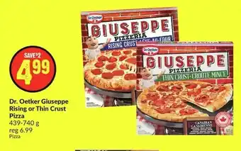 FreshCo Dr. Oetker Giuseppe Rising or Thin Crust Pizza offer