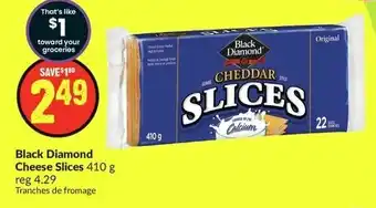 FreshCo Black Diamond Cheese Slices 410g offer