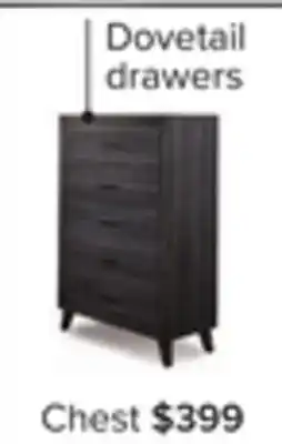 Leon's Miller 5 drawer chest - grey offer