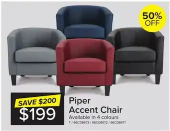 Leon's Piper accent chair - red offer