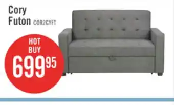 The Brick Corey velvet futon - grey offer