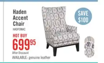The Brick Haden fabric accent chair - onyx offer