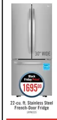 The Brick Lg 21.8 cu. ft. 3-door french door refrigerator - lrfns2200s offer