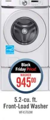 The Brick Samsung 5.2 cu. ft. front-load washer - wf45t6000aw/us offer