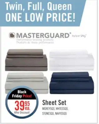 The Brick Masterguard ultra advanced 4-piece queen sheet set - grey offer