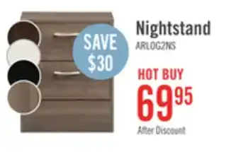 The Brick Arlo nightstand - grey offer