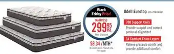 The Brick Springwall odell eurotop twin mattress offer