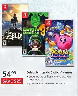 The Source Select nintendo switch games offer
