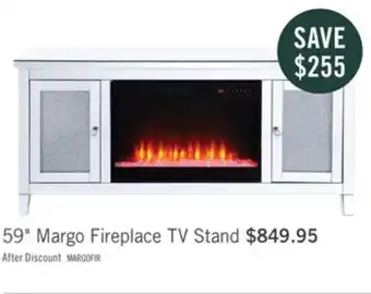 The Brick Margo glam electric fireplace offer