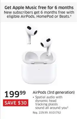 The Source Apple airpods (3rd generation) offer